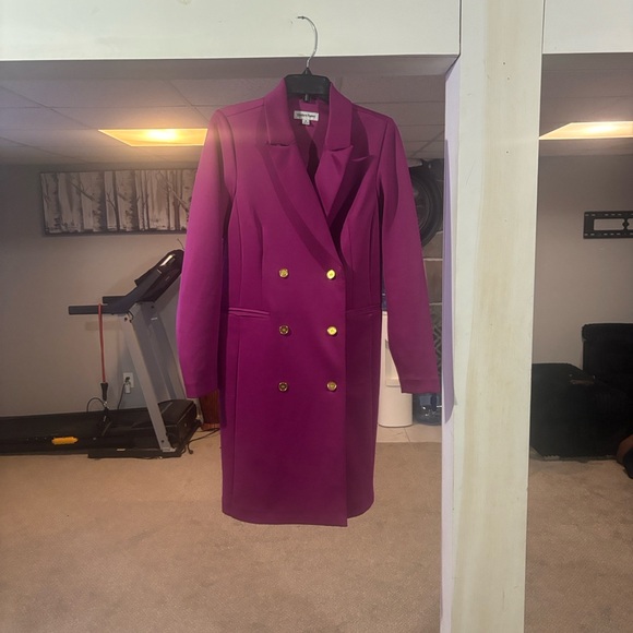 💕Shelby & Palmer Pink Long Blazer - Picture 4 of 6